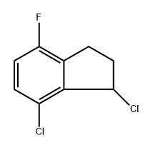 1,7-dichloro-4-fluoro-2,3-dihydro-1H-indene Struktur