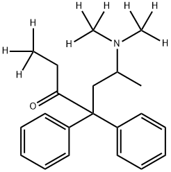 (±)-Methadone-d9 hydrochloride (3-heptanone-1,1,1-d3, N,N-di(methyl-d3)) Structure