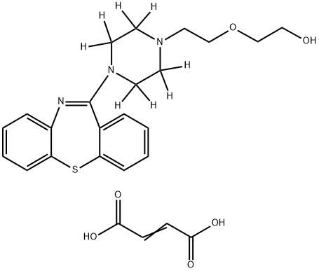 Quetiapine-d8 hemifumarate Struktur