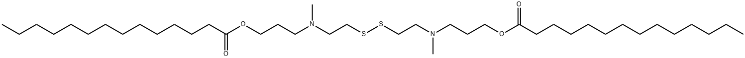 1436860-60-4 Tetradecanoic acid, 1,1'-[dithiobis[2,1-ethanediyl(methylimino)-3,1-propanediyl]] ester