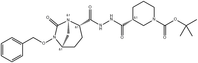 (1R,2S,5R)-6-(苄氧基)-7-氧代-1,6-二氮杂双环[3.2.1]辛烷-2-羧酸 结构式