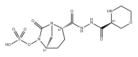 sulfuric acid mono[2-(N'-((S)-morpholin-3-ylcarbonyl)hydrazinocarbonyl)-7-oxo-1,6-diazabicyclo[3.2.1]oct-6-yl] ester|SULFURIC ACID MONO[2-(N'-((S)-MORPHOLIN-3-YLCARBONYL)HYDRAZINOCARBONYL)-7-OXO-1,6-DIAZABICYCLO[3.2.1