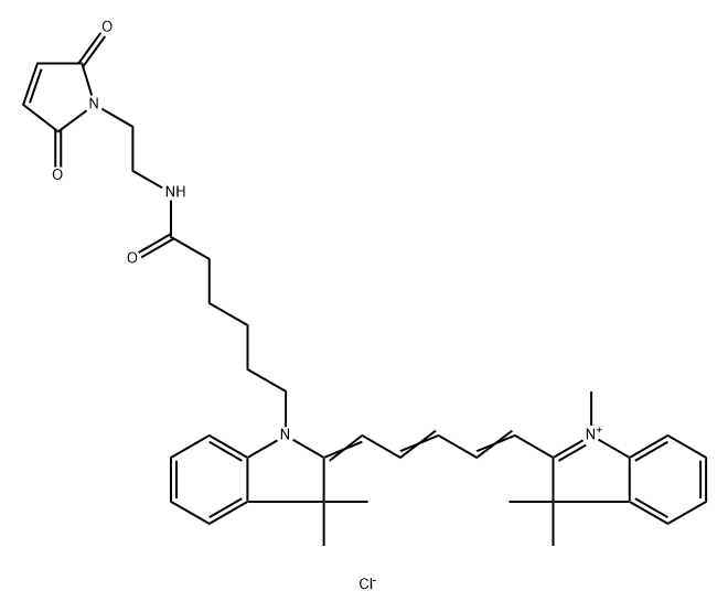 Cyanine5 maleimide Structure