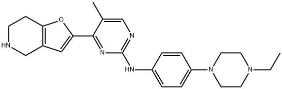 1438283-56-7 N-[4-(4-Ethyl-1-piperazinyl)phenyl]-5-methyl-4-(4,5,6,7-tetrahydrofuro[3,2-c]pyridin-2-yl)-2-pyrimidinamine