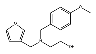 2-[(3-Furanylmethyl)[(4-methoxyphenyl)methyl]amino]ethanol,1438283-75-0,结构式
