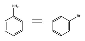 2-((3-bromophenyl)ethynyl)aniline,1438414-72-2,结构式