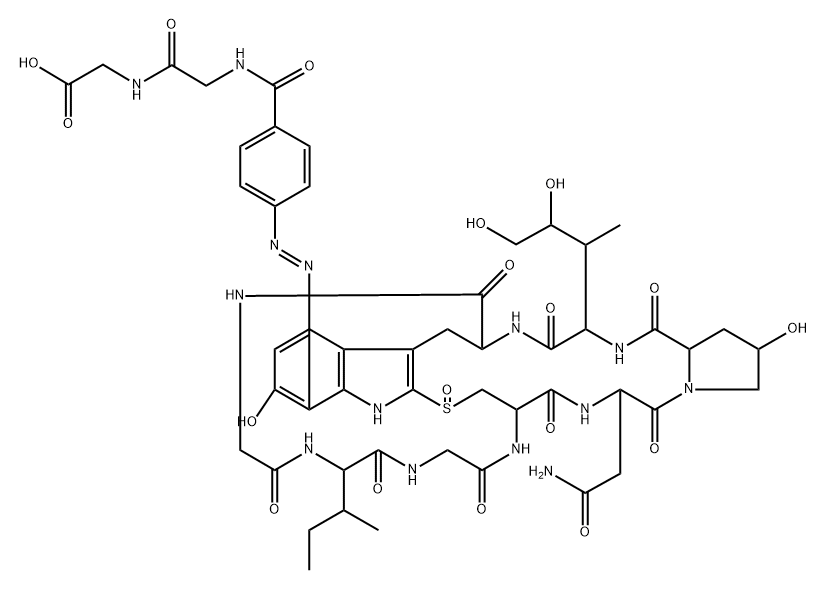 alpha-amanitinylazobenzoylglycylglycine Structure