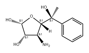 3-amino-5-C-phenylaltrofuranose Structure