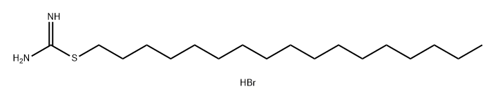 Carbamimidothioic acid, heptadecyl ester, monohydrobromide (9CI) Structure