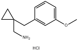 1-[(3-Methoxyphenyl)methyl]cyclopropylmethanamine hydrochloride|1439899-30-5