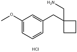 1-[(3-Methoxyphenyl)methyl]cyclobutylmethanamine hydrochloride|1439899-58-7