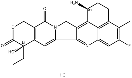 144008-87-7 (1S,9S)-1-Amino-9-ethyl-5-fluoro-9-hydroxy-4-methyl-1,2,3,9,12,15-hexahydro-10H,13H-benzo[de]pyrano[3',4':6,7]indolizino[1,2-b]quinoline-10,13-dione, mesylate