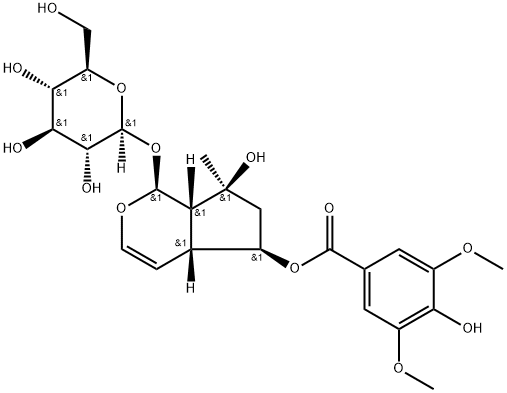 6-O-Syringoylajugol Structure