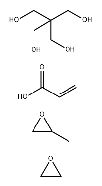 2-Propenoic acid, polymer with 2,2-bis(hydroxymethyl)-1,3-propanediol, methyloxirane and oxirane Struktur