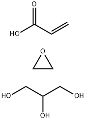 2-Propenoic acid, polymer with oxirane and 1,2,3-propanetriol Struktur