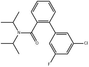 3'-Chloro-5'-fluoro-N,N-bis(1-methylethyl)[1,1'-biphenyl]-2-carboxamide,1440963-07-4,结构式