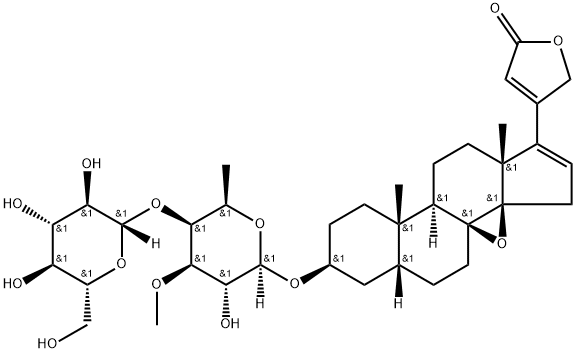 Dehydroadynerigenin glucosyldigitaloside Structure