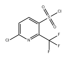 6-chloro-2-(trifluoromethyl)pyridine-3-sulfonyl 
chloride Struktur