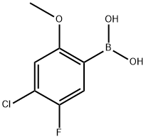 (4-Chloro-5-fluoro-2-methoxyphenyl)boronic acid Structure