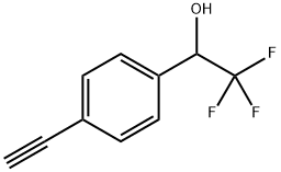 Benzenemethanol, 4-ethynyl-α-(trifluoromethyl)- 化学構造式