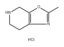 Oxazolo[5,4-c]pyridine, 4,5,6,7-tetrahydro-2-methyl-, hydrochloride (1:1) Structure