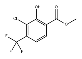 Methyl 3-chloro-2-hydroxy-4-(trifluoromethyl)benzoate Structure