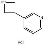 3-(Azetidin-3-yl)pyridine hydrochloride 化学構造式
