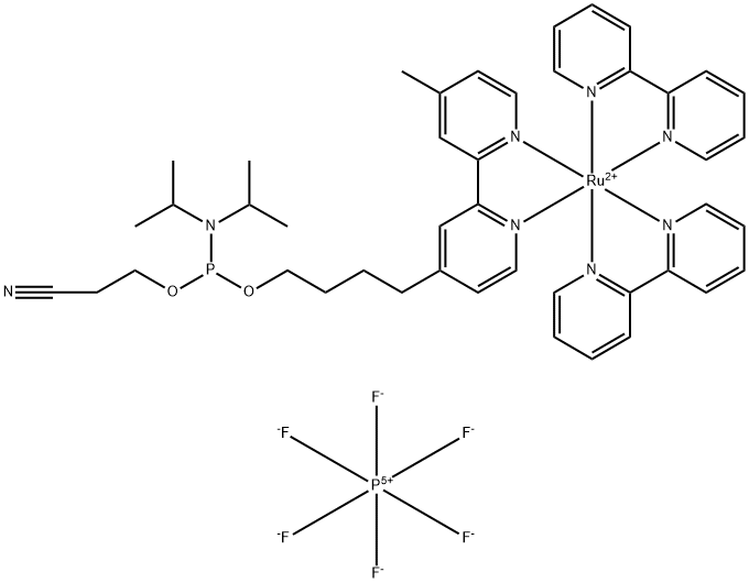 ruthenium(II) phosphoramidite complex Struktur