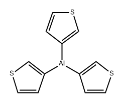 Aluminum, tri-3-thienyl- 化学構造式