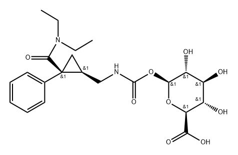 L-Milnacipran Carbamoyl-beta-D-Glucuronide Structure