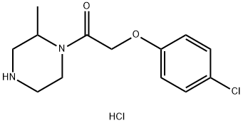 2-(4-氯苯氧基)-1-(2-甲基哌嗪-1-基)乙-1-酮盐酸盐 结构式