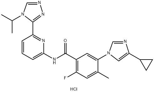 Selonsertib HCl salt, GS-4997 HCl salt 化学構造式