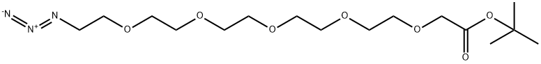 Azido-PEG5-CH2CO2t-butyl ester Structure