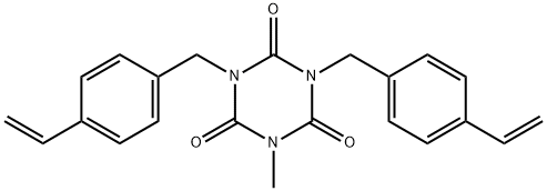 1,3-双[(4-乙烯基苯基)甲基]-5-甲基1,3,5-三嗪-2,4,6(1H,3H,5H)三酮,1448588-08-6,结构式
