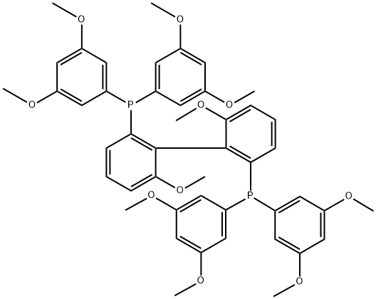 (S)-ECNU-Phos/(S)-(-)-2,2'-Bis[di(3,5-dimethoxyphenyl)phosphino]-6,6'-dimethoxy-1,1'-biphenyl 化学構造式