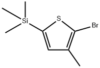 2-Bromo-3-methyl-5-(trimethylsilyl)thiophene Structure