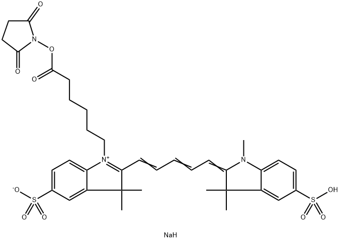 diSulfo-Cy5 NHS Ester Struktur