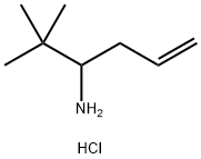 2,2-dimethylhex-5-en-3-amine HCl 化学構造式