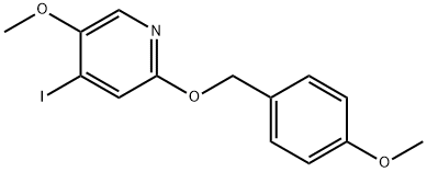 4-Iodo-5-methoxy-2-((4-methoxybenzyl)oxy)pyridine,1448872-28-3,结构式