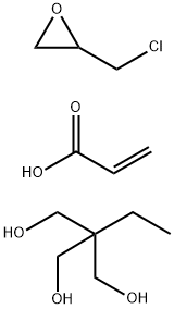 2-Propenoic acid, polymer with (chloromethyl)oxirane and 2-ethyl-2-(hydroxymethyl)-1,3-propanediol 结构式