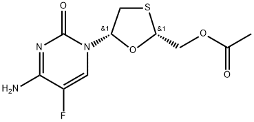 2(1H)-Pyrimidinone, 1-[(2R,5S)-2-[(acetyloxy)methyl]-1,3-oxathiolan-5-yl]-4-amino-5-fluoro- (9CI)|恩曲他滨杂质5