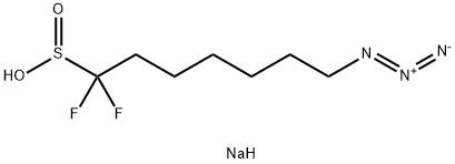 1-Heptanesulfinic acid, 7-azido-1,1-difluoro-, sodium salt (1:1) 结构式