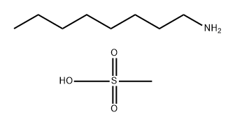 1-Octanamine, methanesulfonate (1:1) Struktur