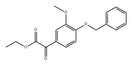 ethyl 2-(4-(benzyloxy)-3-methoxyphenyl)-2-oxoacetate Struktur