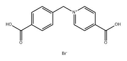 Pyridinium, 4-carboxy-1-[(4-carboxyphenyl)methyl]-, bromide (1:1) Struktur