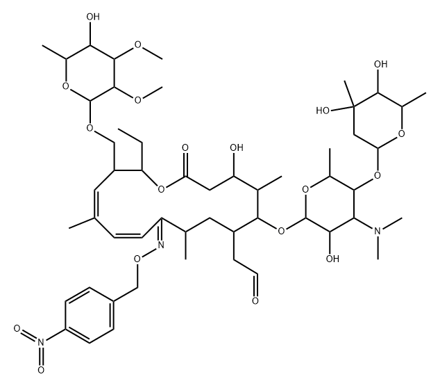 para-Nitrobenzyl-oxime-tylosine Structure