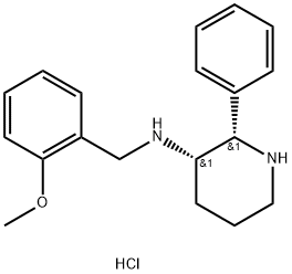 3-PiperidinaMine, N-[(2-Methoxyphenyl)Methyl]-2-phenyl-, (Hydrochloride) (1:2), (2S,3S)-|3-PiperidinaMine, N-[(2-Methoxyphenyl)Methyl]-2-phenyl-, (Hydrochloride) (1:2), (2S,3S)-