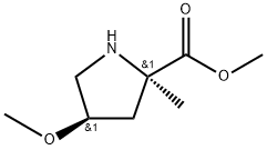 methyl (2R,4R)-4-methoxy-2-methylpyrrolidine-2-carboxylate Structure