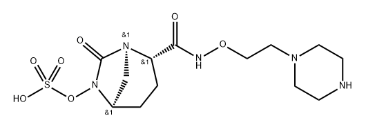 [(2S,5R)-7-oxo-2-(2-piperazin-1-ylethoxycarbamoyl)-1,6-diazabicyclo[3.2.1]octan-6-yl] hydrogen sulfate|[(2S,5R)-7-OXO-2-(2-PIPERAZIN-1-YLETHOXYCARBAMOYL)-1,6-DIAZABICYCLO[3.2.1]OCTAN-6-YL] HYDROGEN SULFA