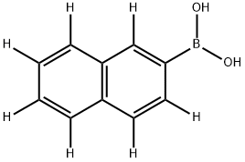 Boronic acid, B-(2-naphthalenyl-1,3,4,5,6,7,8-d7)- Structure